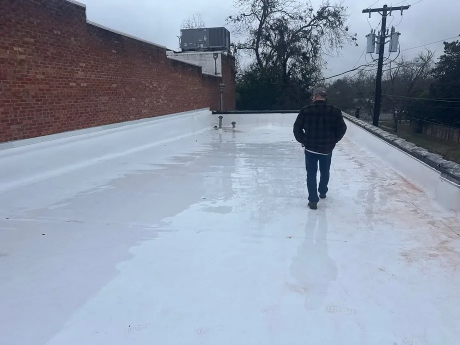 Commercial roofing inspection in Lufkin Texas